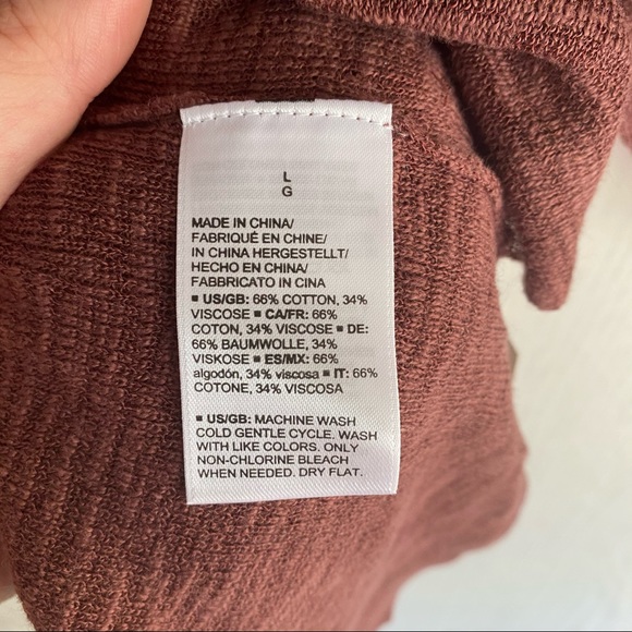 Daily/Ritual Burgundy Short Sleeve Tee Size Large - Picture 11 of 13